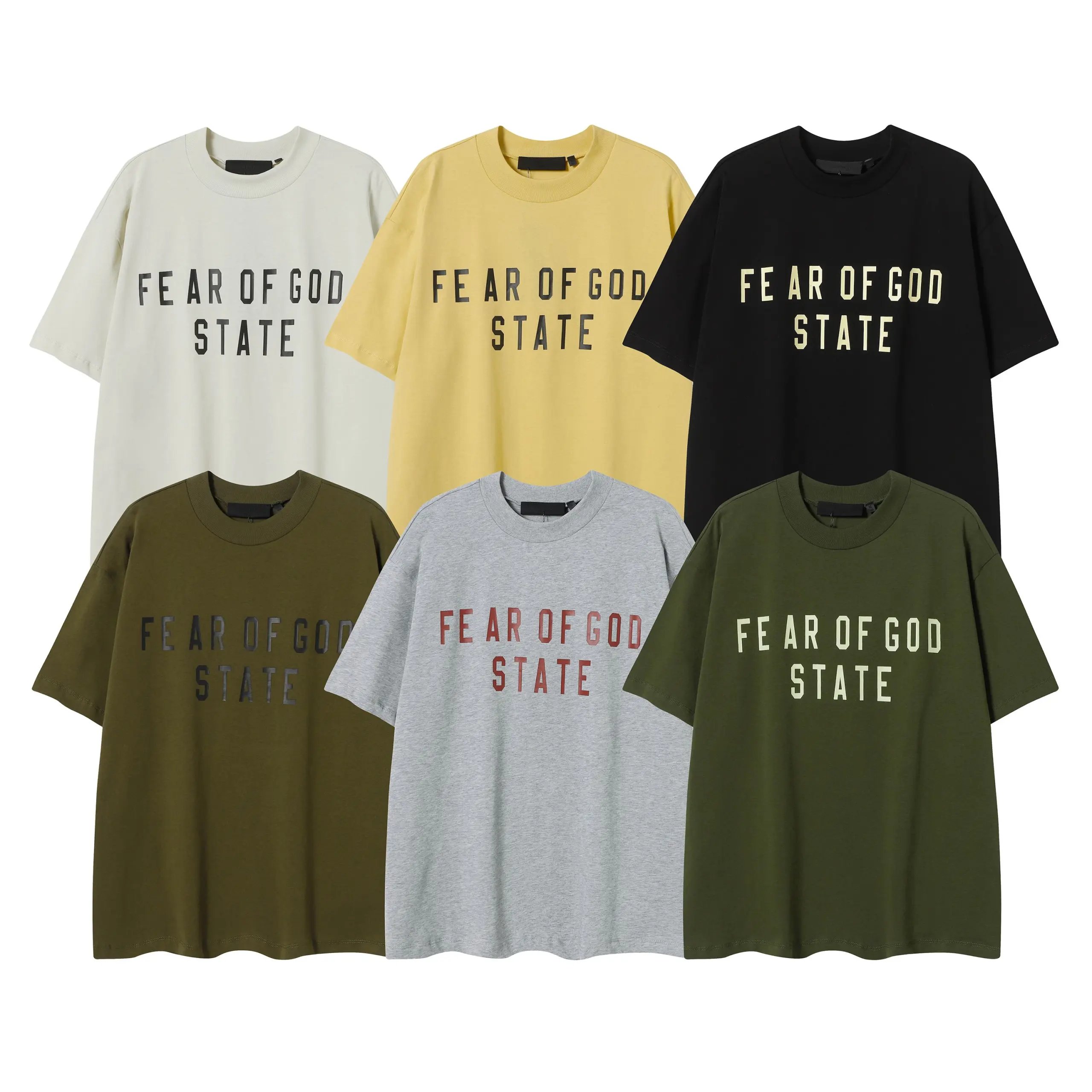 ESSENTIALS "FEAR OF GOD STATE" Typography Logo T-Shirt