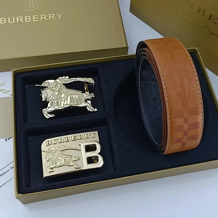 Burberry Belt Set Brown Mise