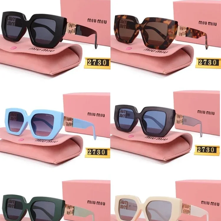 Miu Miu Sunglasses Square Frames Black Brown Blue Green White Mise