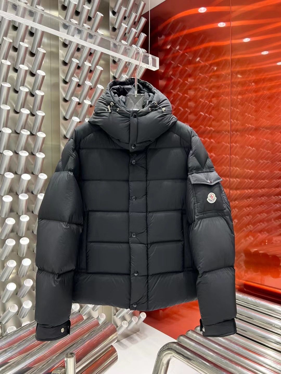 Moncler Vezere Cropped Parka - Misty Colorway
