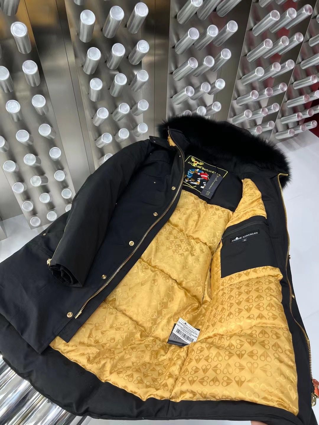 Moose Knuckles Black Premium Down-Filled Jacket