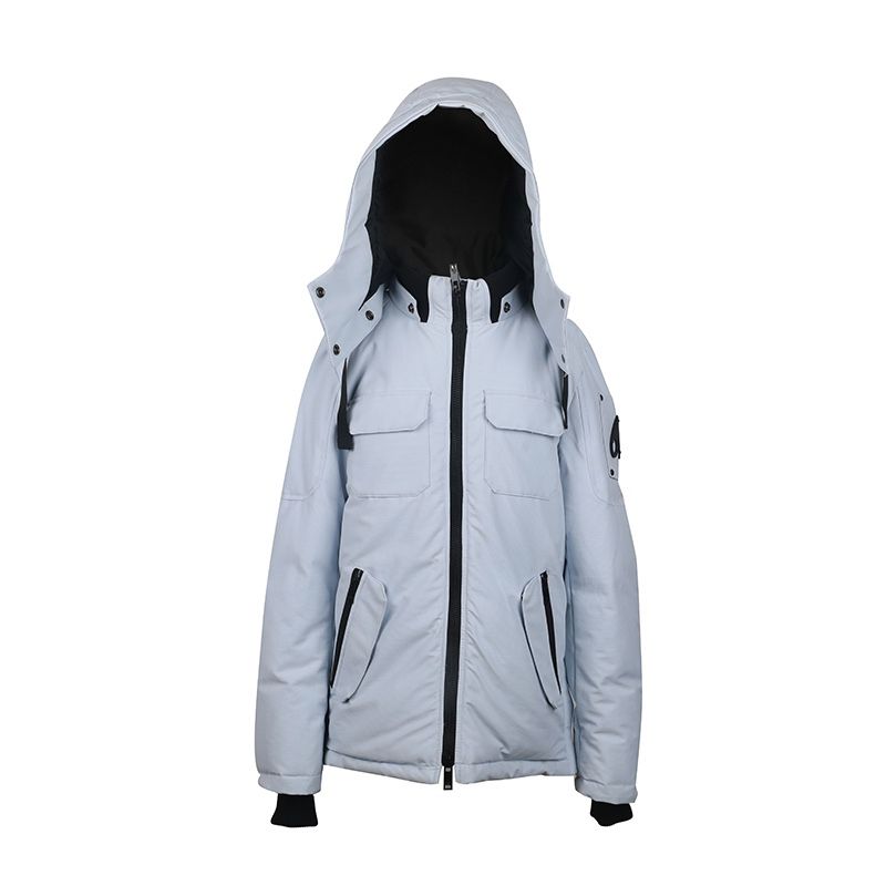Moose Knuckles Haze Blue Tonal Down Jacket