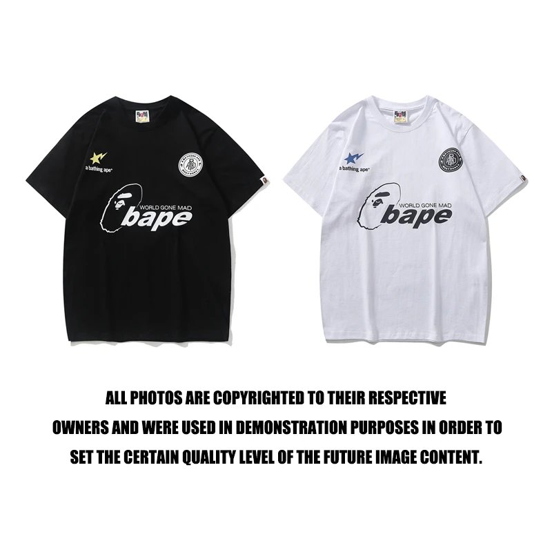 Off-White Apple Print T-Shirt Black and White