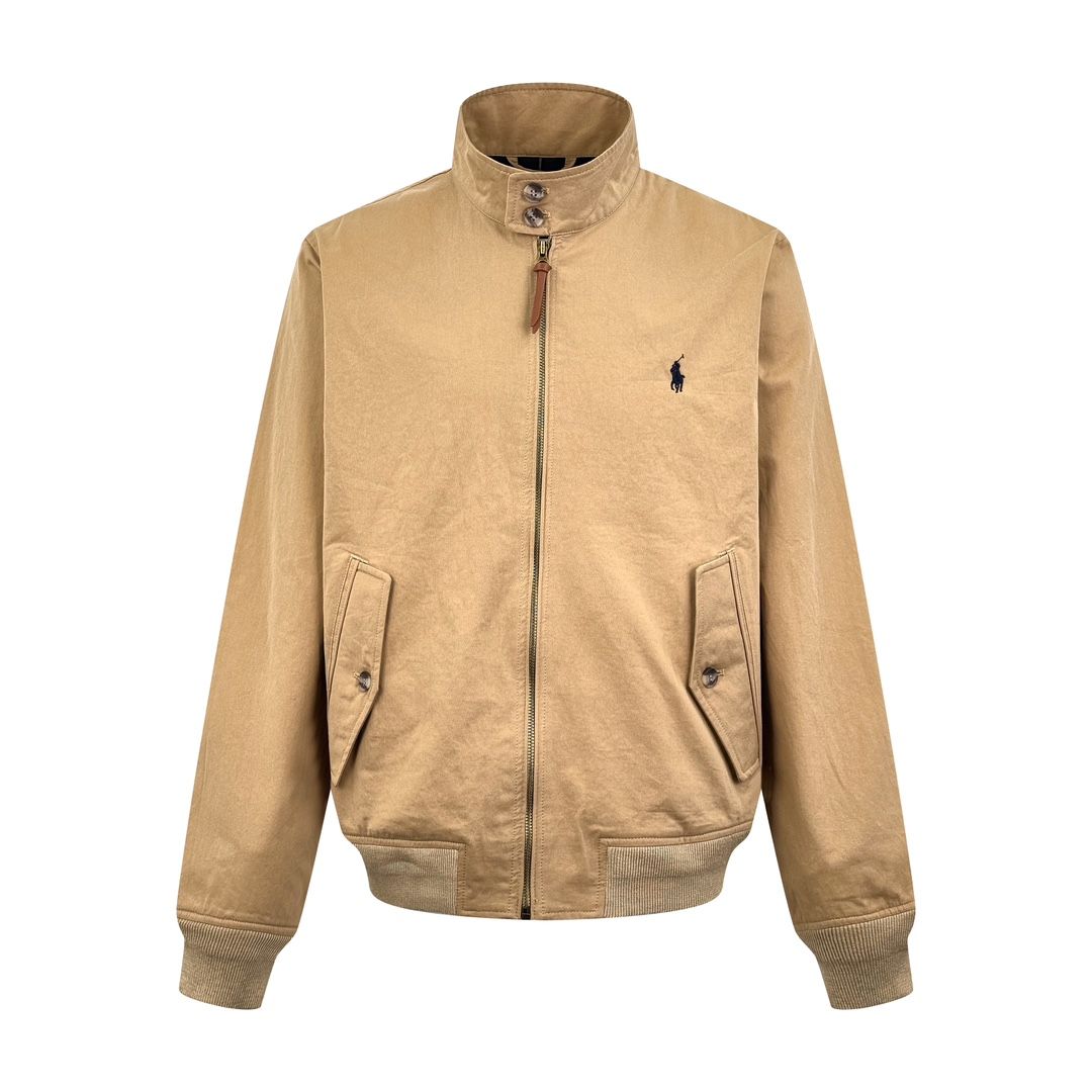 Ralph Lauren Khaki Embroidered Casual Jacket
