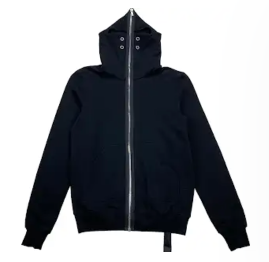 Rick Owens DRKSHDW Gimp Hoodie | Asymmetric Zip-Up Design with High-Neck Collar