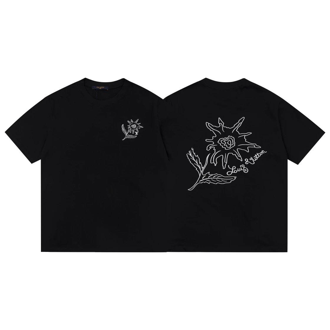 Stone Island Logo Printed T-Shirt Black