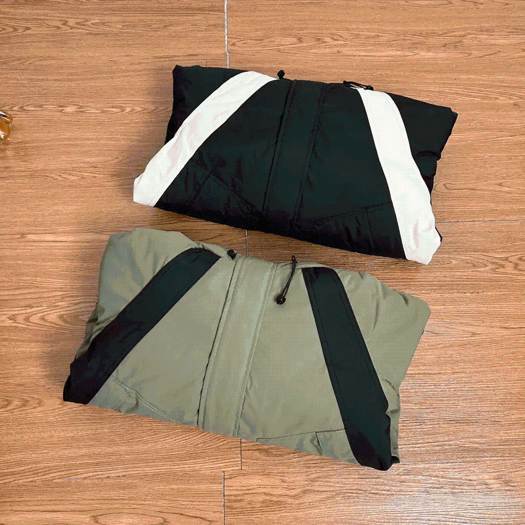 Stone Island Quilted Jacket - Patchwork Design & Velcro Accents