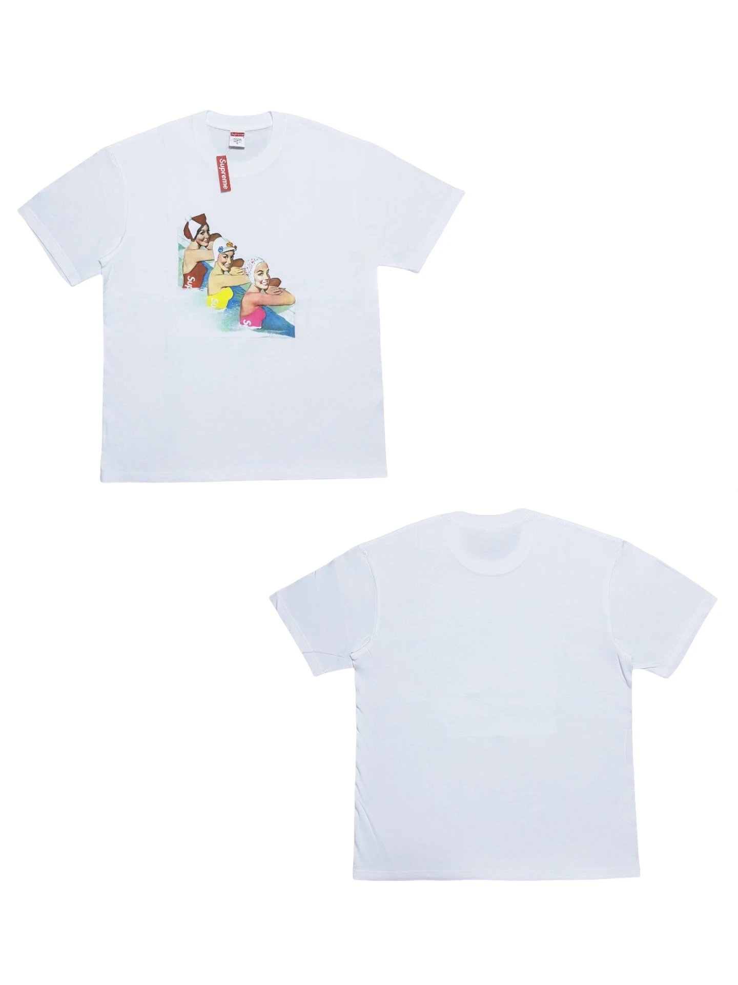Stüssy T-Shirt with Stüssy Logo White