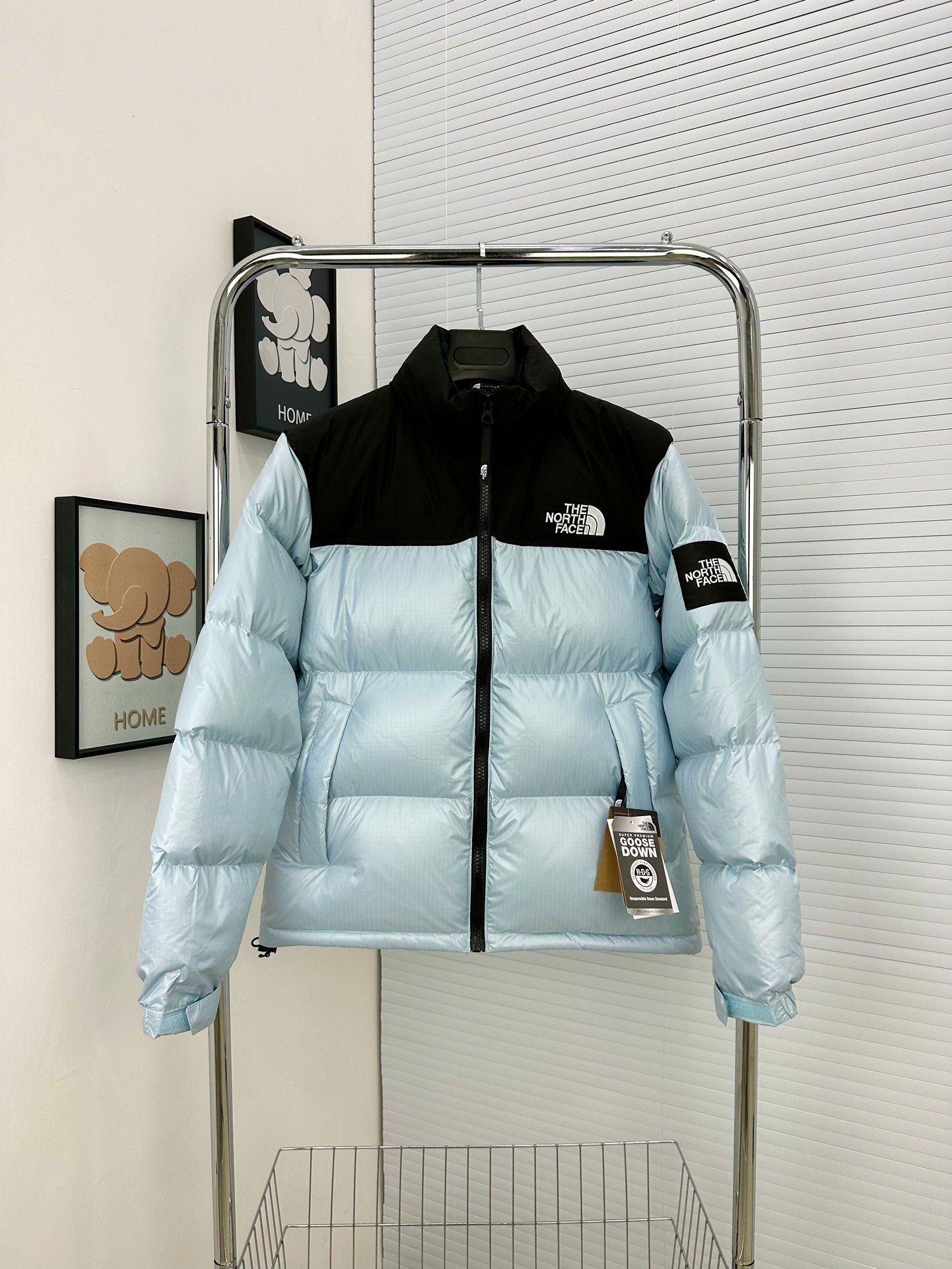 The North Face 1996 Nuptse Jacket in Ethereal Blue