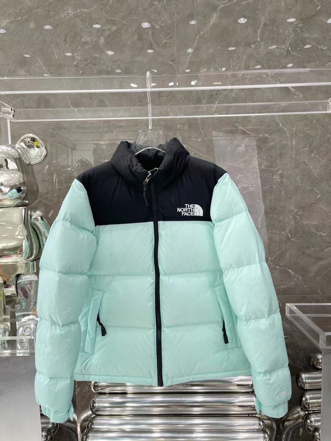 The North Face 1996 Retro Puffer in Sky Blue