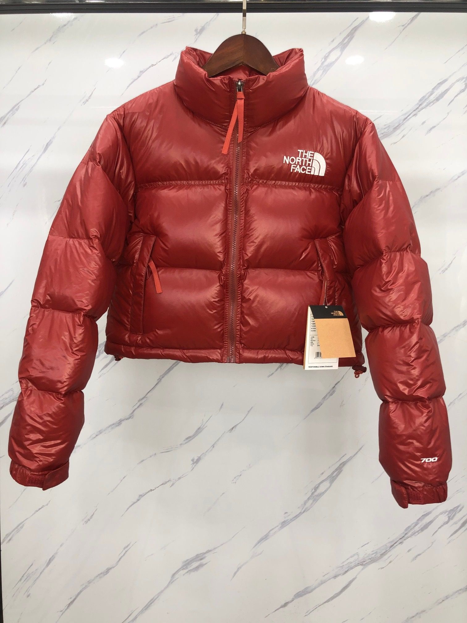 The North Face 82s Cropped Puffer - White, Red, Black & Copper Options