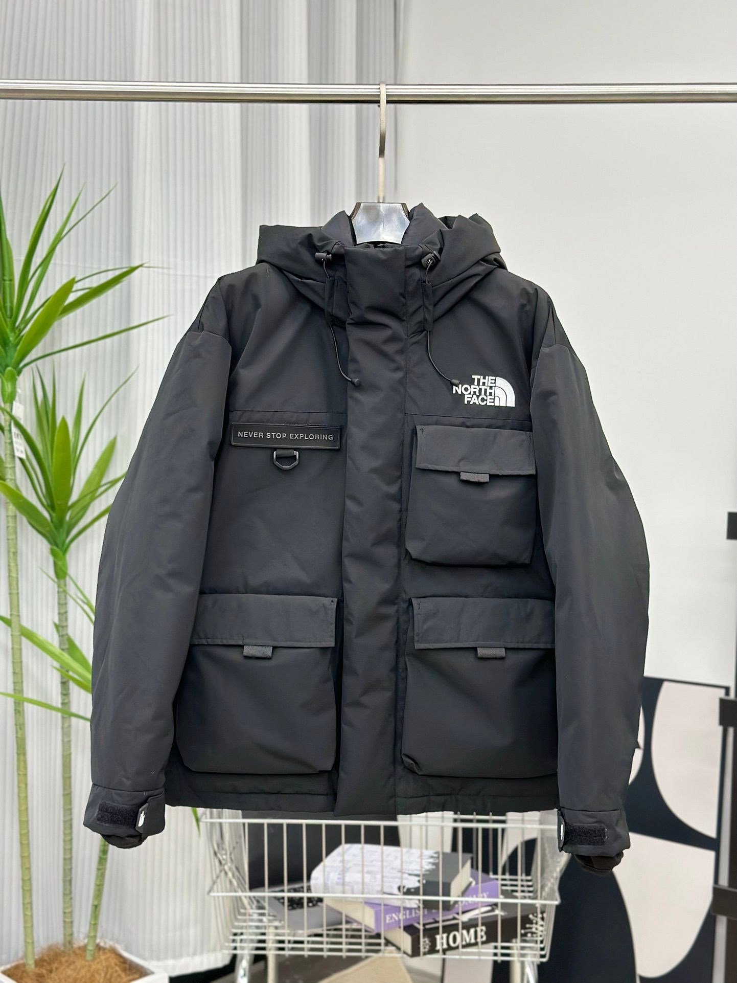The North Face Black Expedition Parka Coat