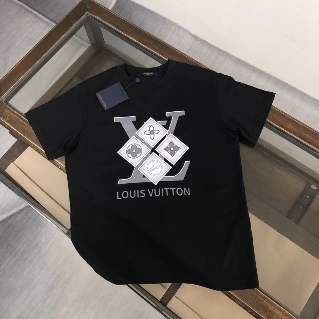  T-Shirt with Graphic Print Black