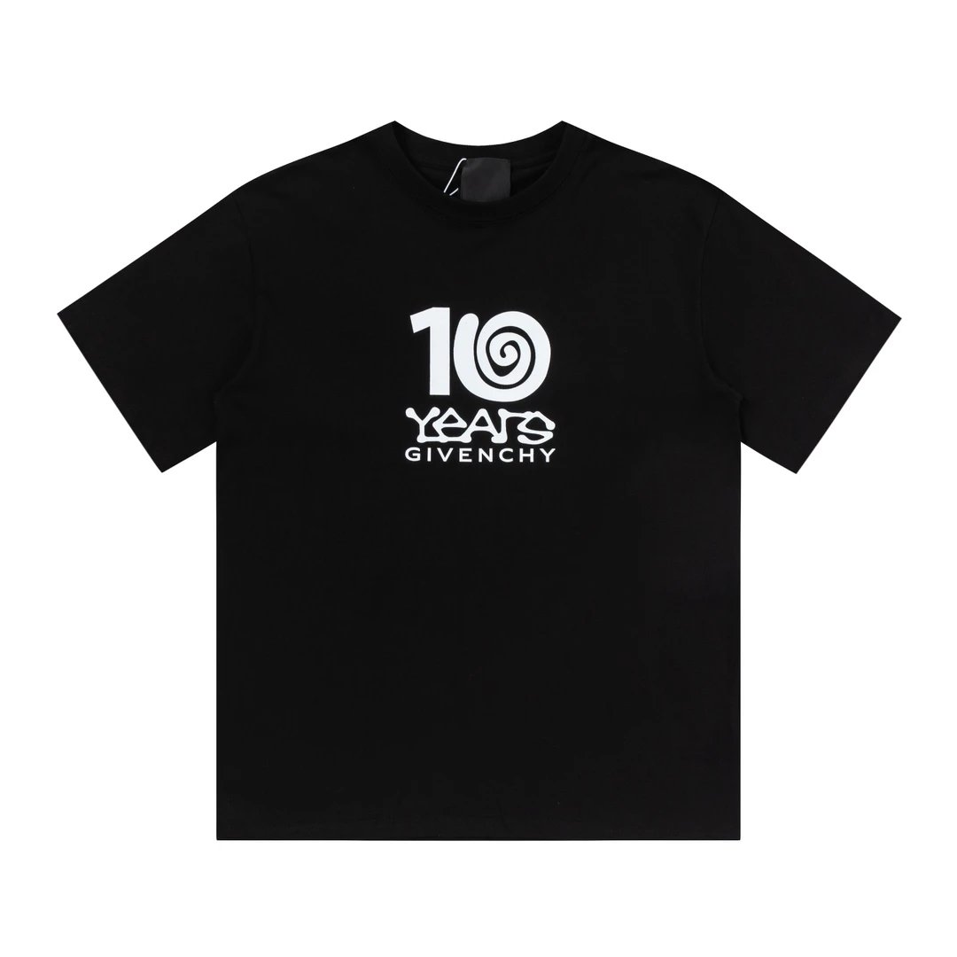 Givenchy 2024ss Chest Reflective T-shirt with Rugby & Lion Tattoo